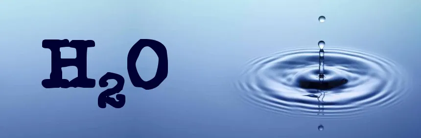 H2O gota de agua