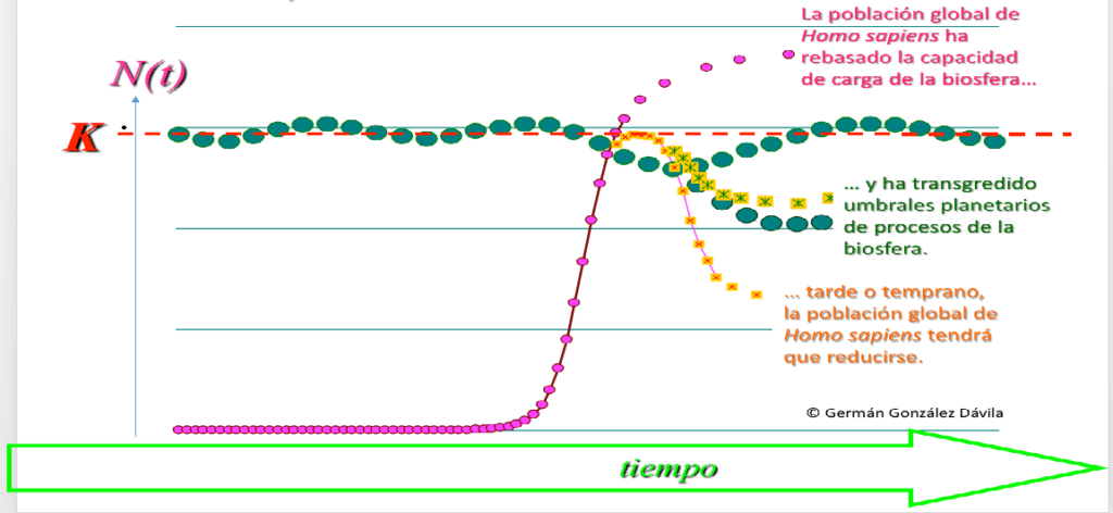 Biosphere capacity for human population